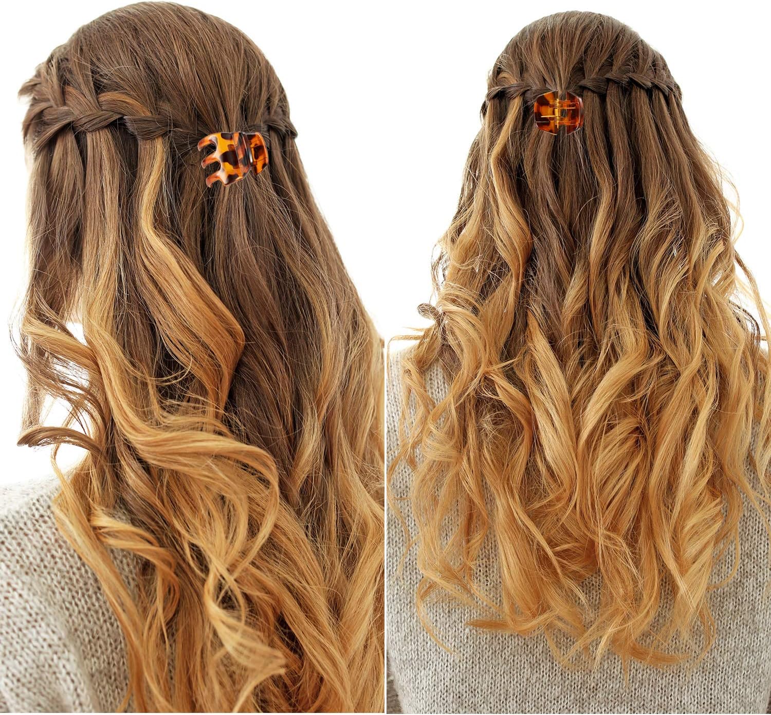 12 Pieces Hair Claw Clips Medium Size Hair Claws 1.3 Inch Hair Jaw Clip Claw Clip Grip for Women Girls Thick or Medium Hair (Black and Brown) - Image 4