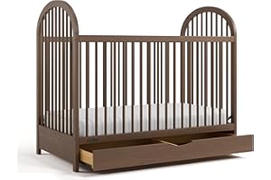 Graco Olivia 3-in-1 Convertible Crib with Drawer (Hazelnut) – Converts from Baby Crib to Toddler Bed and Daybed, GREENGUARD Gold Certified, Baby Safety Alliance Verified, Easy Assembly