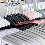 KEPLIN 20-Pack Non-Slip Hangers Slimline 360° Swivel Teal view 7