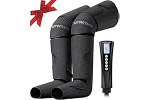 UMARMUNG Gifts for Men, Women, Dad, Mom, Mothers Day, Fathers Day, Christmas, Birthday, Air Compression Massager with Heat for Foot, Leg, Knee, Works for Vericose Veins, Muscle Fatigue, Cramps, Swelling, Edema