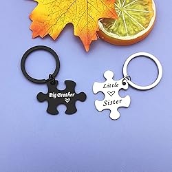 Jielahua Brother Sister Keychain Set Gifts Little