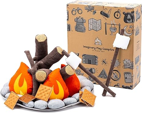 stuffed campfire set