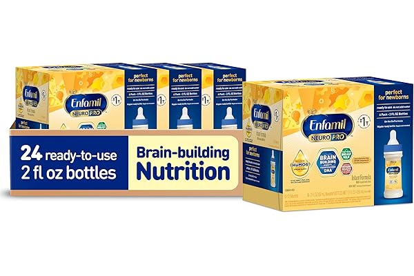 Enfamil NeuroPro Baby Formula, Brain Building Duo DHA & MFGM, Exclusive Immune Supporting HuMO6 Blend, Powder Infant Formula, Baby Milk, 2 Fl Oz, 24-Pack