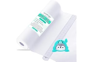 Craftido No Show Mesh Embroidery Stabilizer Backing 15" x 25 Yd/roll Compatible with Most Hoops 1.8oz Light Weight for Machine Embroidery and Hand Sewing