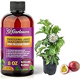 𝐏𝐑𝐄𝐌𝐈𝐔𝐌 Liquid Silica Plant Supplement - 8oz - Passion Fruit Plants Liquid Silica Boost Fertilizer - Stronger Stems & Healthy Leaves for Indoor & Outdoor Passion Fruits (Makes 45 Gallons)