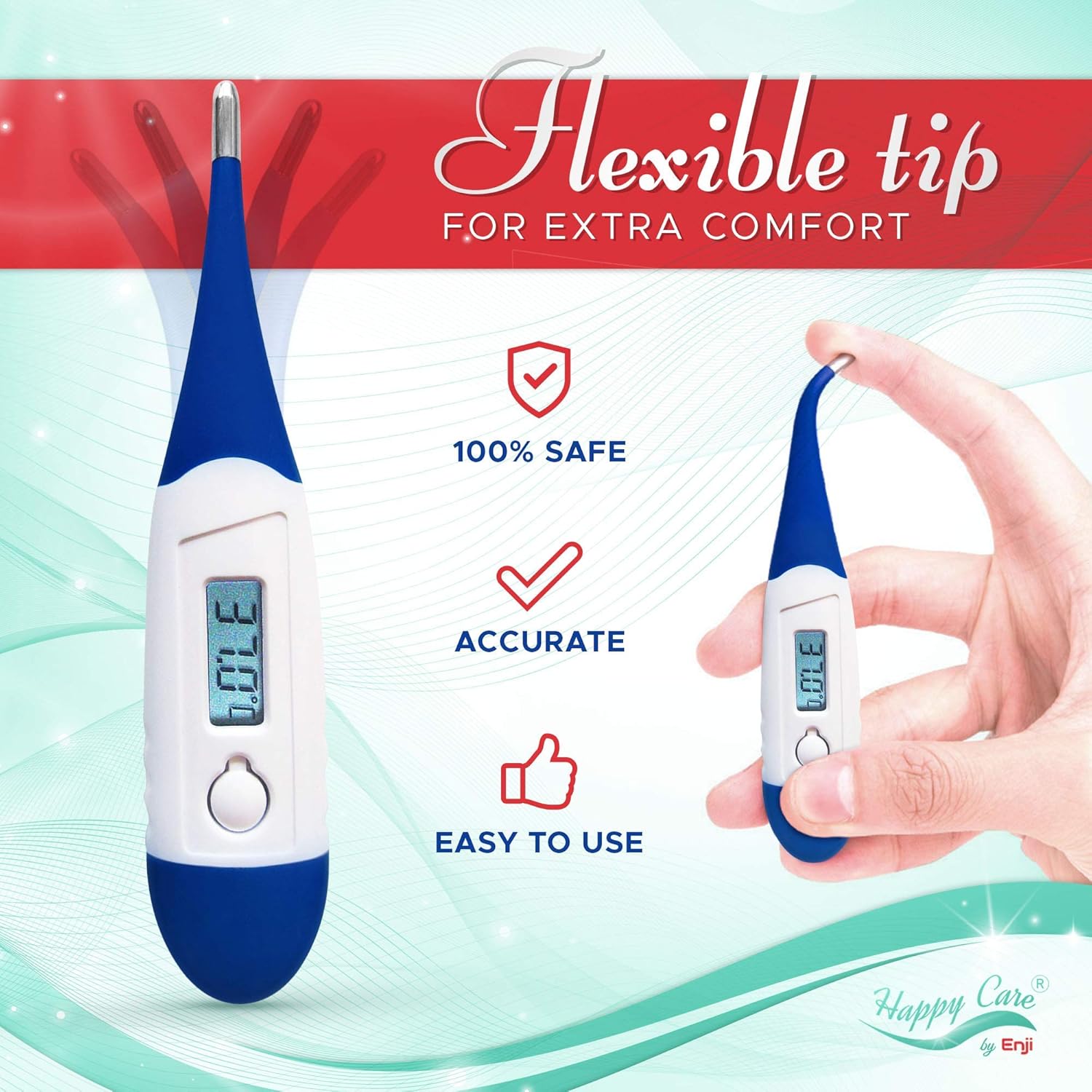 [Updated 2020 Model] Thermometer | Thermometer for Adults | Oral Thermometer | Thermometer for Fever | themometers for Adults | Quick 10-30 Sec Oral Rectal Armpit Underarm Baby Infant Kid Babies Pet: Health & Personal Care