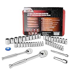 EPAuto 46 Pieces 1/4-Inch and 3/8-Inch Drive Socket