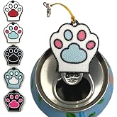 CTABPALS Soda Can Opener Pop Can Tab Opener With Keychain Strap Help for Long Nails,Kids,Sore Hands,Arthritis Cat Paw Blue 1PC