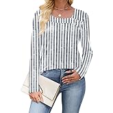 Womens Long Sleeve T Shirts Asymmetrical Neck Tops Business Blouses for Women Fashion 2025 Tunic Shirts Decorative Buttons