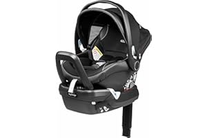 Peg Perego Primo Viaggio 4-35 Nido - Rear Facing Infant Car Seat - Includes Base with Load Leg & Anti-Rebound Bar - for Babies 4 to 35 lbs - Made in Italy - Licorice (Black)
