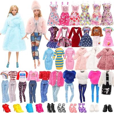 Miunana 28 Doll Clothes Set for 11.5 inch Dolls Winter Outfit Pack