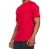 Russell Athletic Men's Active Athletic Dri-Power Loose Fit Short Sleeve Performance T-Shirt Crew Neck Relaxed Fit