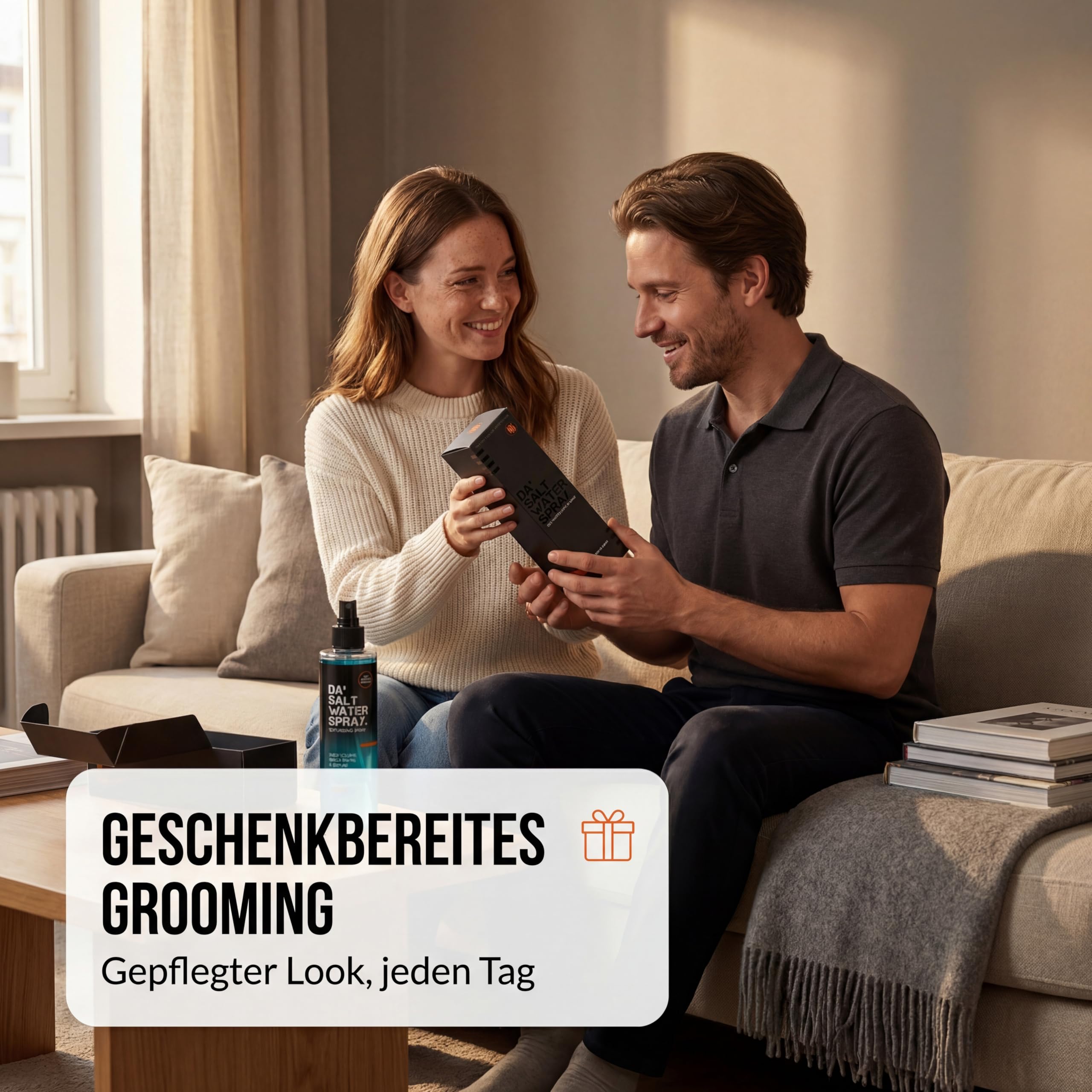 Da'Dude Sea Salt Spray 250 ml – Salzspray für Haare mit Volumen & Textur – Panthenol & Meersalz – Haarspray für Männer & Frauen für Beach Waves 7