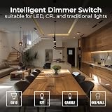 British General BG Intelligent Double Wall Dimmer Switch Black Nickel 200W FBN82 view 4