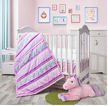pink crib sets