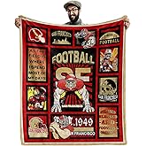 CusFuk Blanket for Men Women,Sports Lovers Gifts Warm Throw Flannel Blankets for Men Women Boys, Sports Style Travel Blanket Sofa Bed Couch for Men 60"x 50"