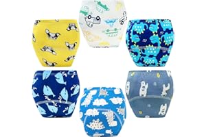 YIKG Upairy Training Pants for Boys Girls–Soft & Leak-Resistant Potty Training Underwear,Up Airy Potty Pants Comfortable for Toddlers(6PCS,M)