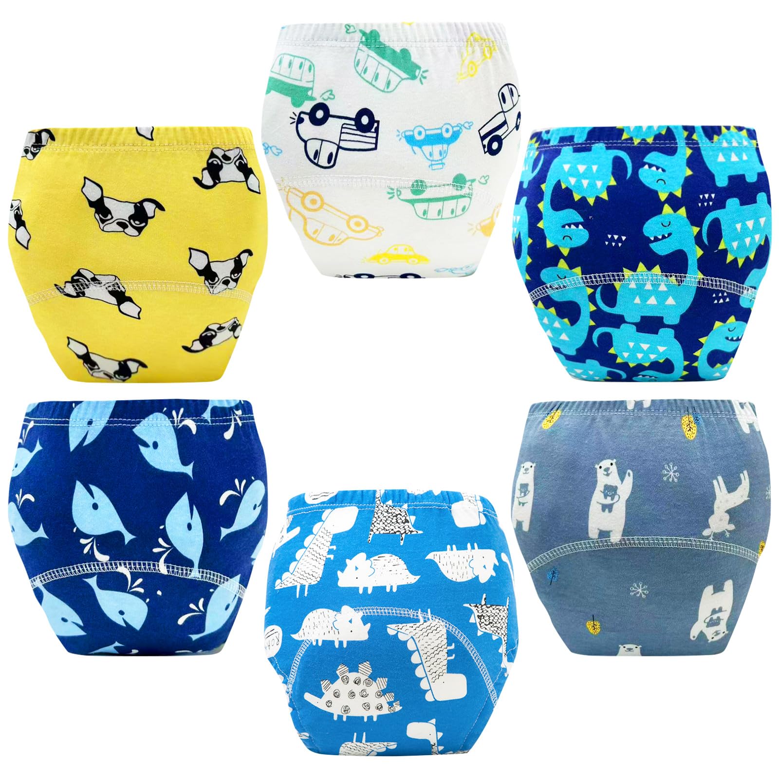 Photo 1 of Upairy Training Pants for Boys Girls–Soft & Leak-Resistant Potty Training Underwear,Up Airy Potty Pants Comfortable for Toddlers(6PCS,L)