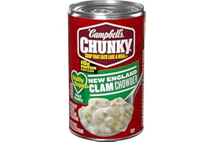 CAMPBELL’S CHUNKY Campbell's Chunky Soup, Healthy Request New England Clam Chowder Soup, 18.8 oz Can