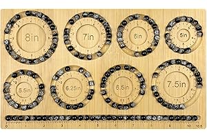 Petoysoso Bead Boards for Jewelry Making, Bamboo Beading Board for Jewelry Bracelet Making, Bracelet Bead Board, Bracelet Bead Board for Bracelet, Jewelry Making Supplies,DIY Bead Tray Bracelet Tray