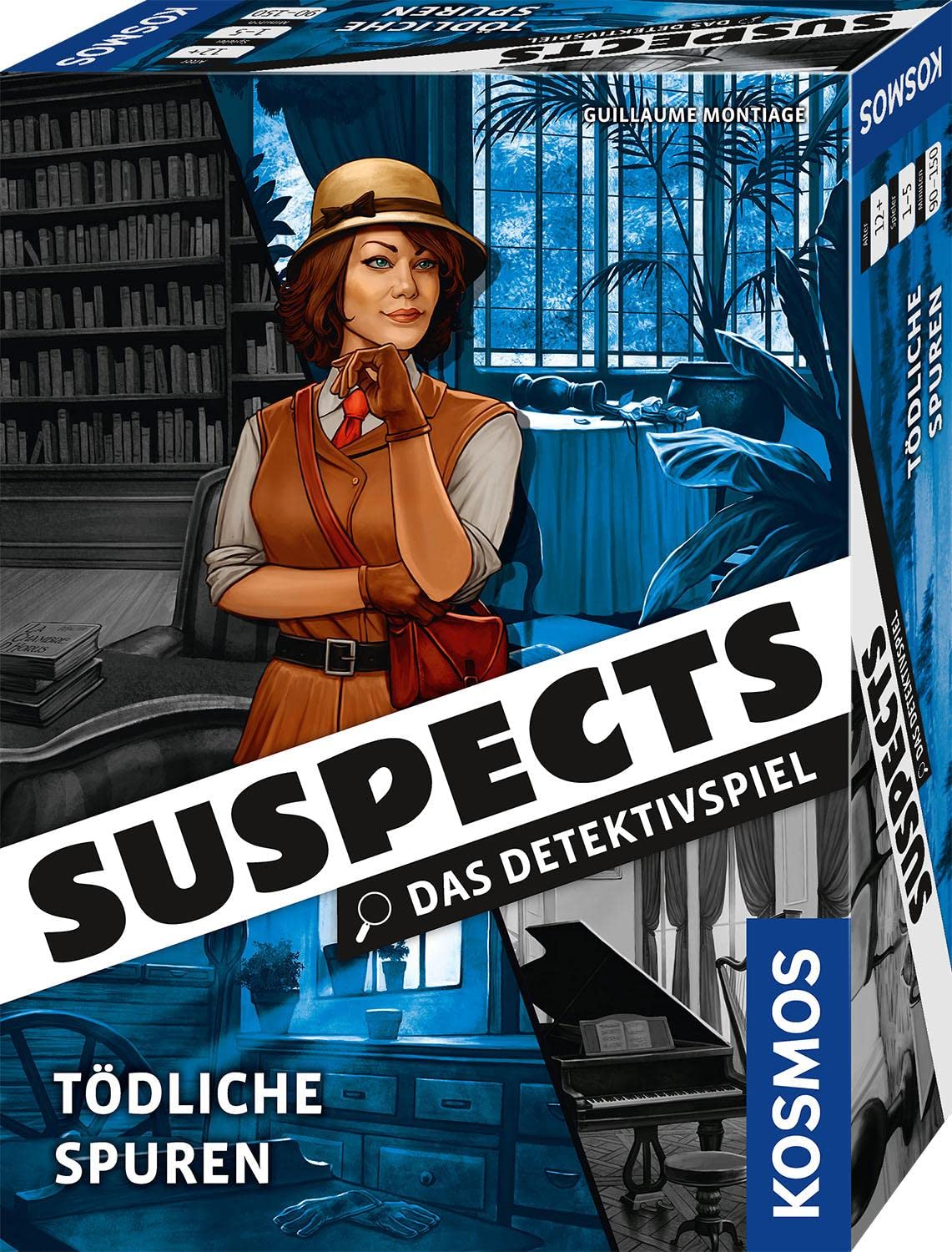 Kosmos 682897 Suspects - Deadly Tracks, The Detective Game, Crime Game, Board Game as Crime to Determine, Solve Murder Case from 12 Years for 1-5 People โ image 1