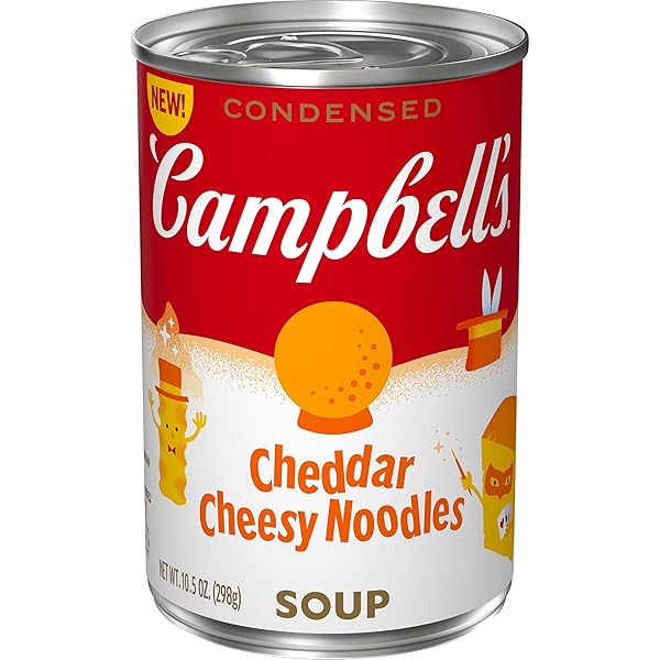 CAMPBELL’S CONDENSED KIDS CHEDDAR CHEESY NOODLE SOUP, 10.5...