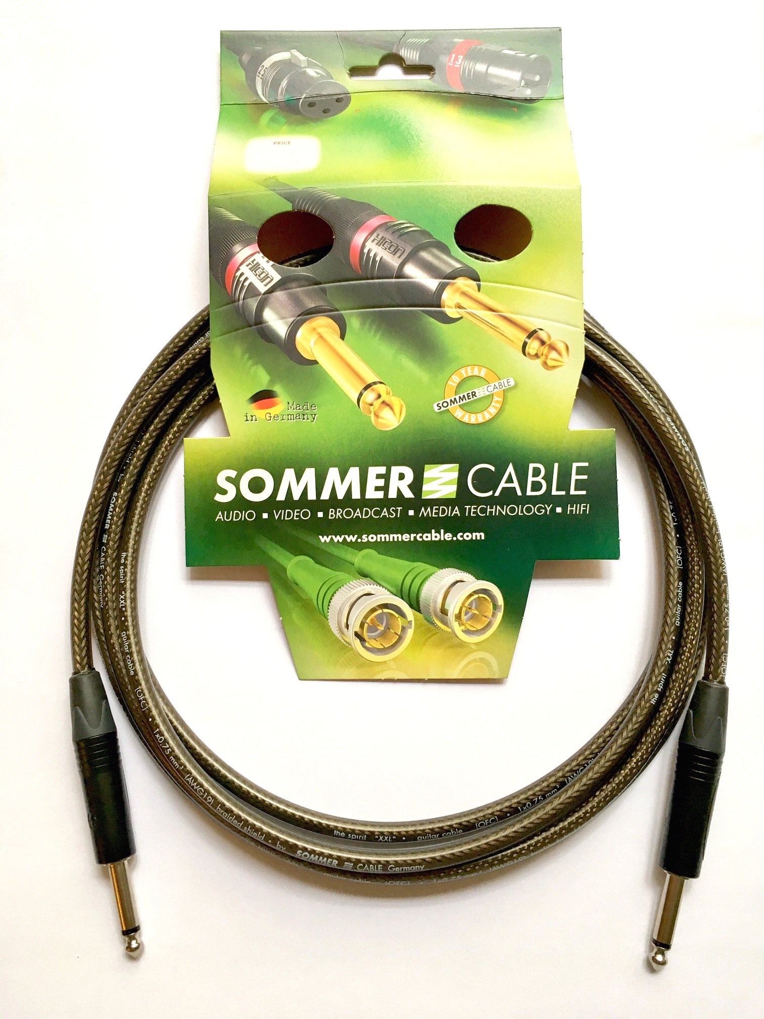 Sommer Cable - Instrument Cable Spirit XXL - Jacks NP2X-BAG / NP2X-BAG Neutrik (6m - 19,7ft) Made in Germany by Sommer Cable