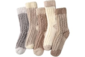 Tavaleu Fuzzy Socks for Women, Fluffy Socks Women, Winter Cozy Sock, Warm Slipper Home Sleeping Sock for Womens