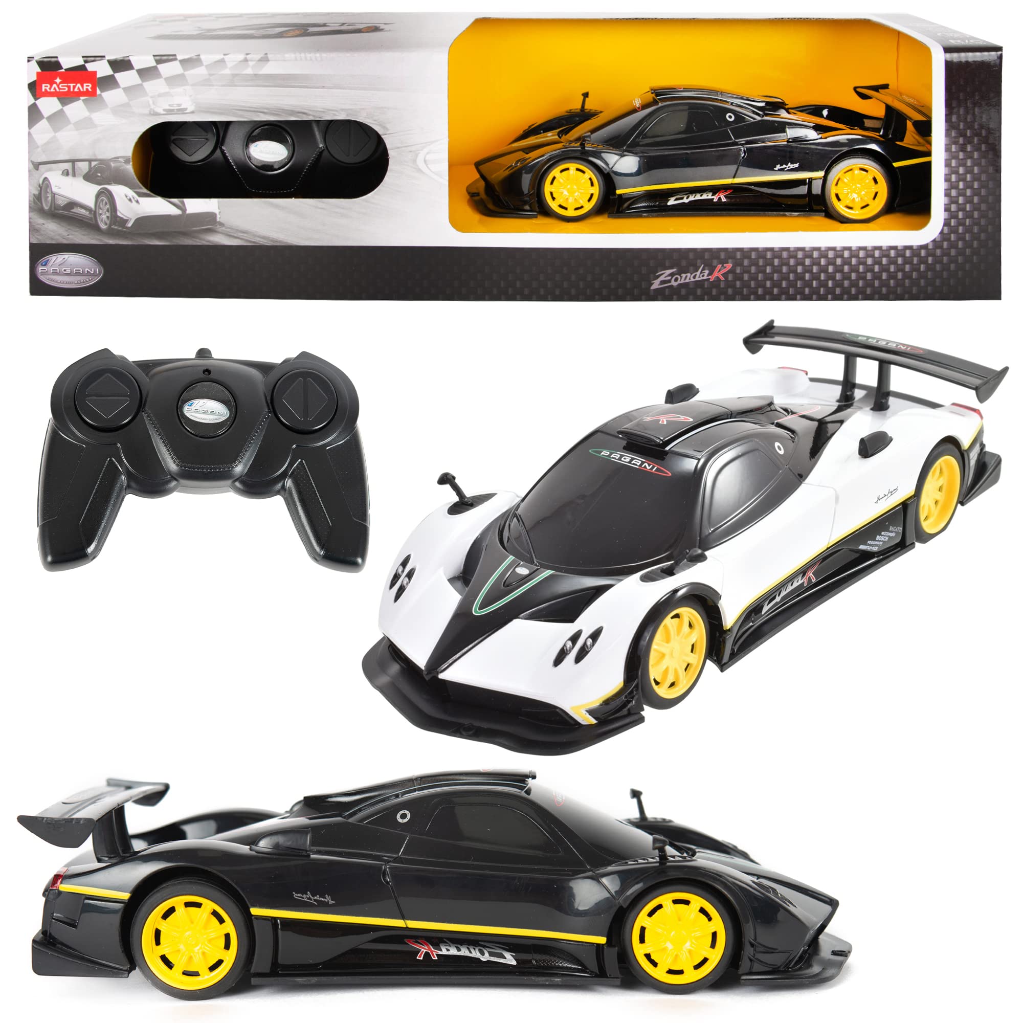 KandyToys Remote Control Pagani Zonda R | 1:24sc Model 27.145MHz - 2 Assorted Colours | Official Licensed Pagani Model | RC Car