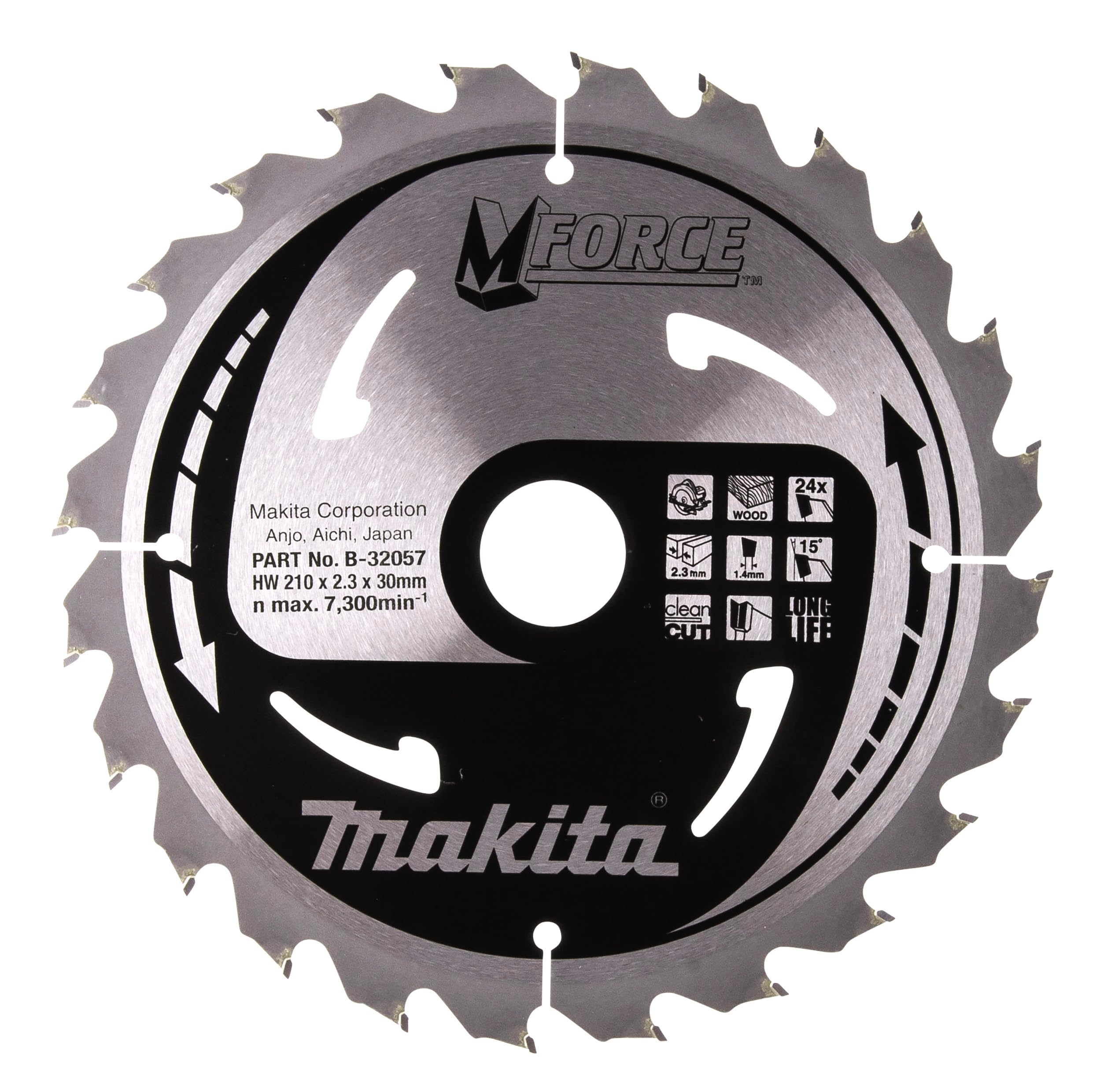 Makita B-32057 MForce Saw Blade 210x30x24T