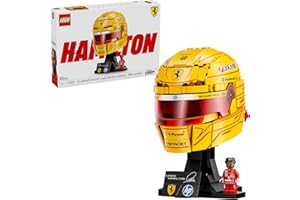 LEGO Editions Scuderia Ferrari HP Lewis Hamilton Helmet - Building Set for Teens, Ages 14+ - Collectible F1 Display - Bedroom