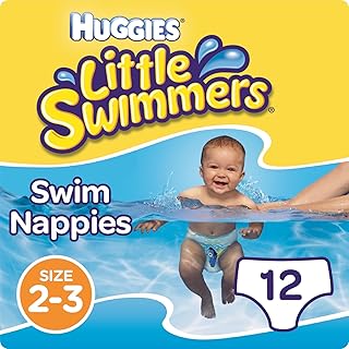 Huggies Little Swimmers Einweg-Schwimmwindeln, Größe 2–3, insgesamt 12 Windeln