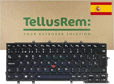 TellusRem Spanish Backlit Keyboard for Lenovo Thinkpad X230s X240 X240S X250