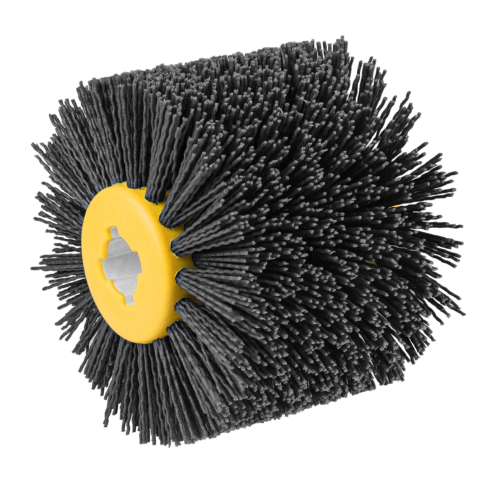 Shineboc Sanding Brushes 180 Grit, 120x100mm Abrasive Brushes, Polishing Brush for Woodworking, Grit Brush Nylon Brush Bristle Brushes for Satin Finishing Machine Wire Drawing Wheel