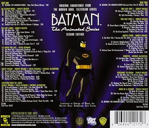 Shirley Walker Batman Animated Series Vol 1 Ost 2cd Amazon Com Music