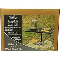 Texsport Heavy Duty Barbecue Swivel Grill for Outdoor BBQ over Open Fire