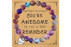 BFJLIFE Beads Bracelets Gifts for Women Girls Dainty Personalized Quote Motivational Jewelry for Mom Sister Friend