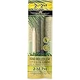 King Palm Slim Size Cones (1 Pack Of 2, 2 Rolls Total) Natural Pre Rolls Palm Leafs - Pre Rolled Cones - All Natural Cones - Corn Husk Filter - Preroll Cones - Prerolled cones with Filter Organic Cone