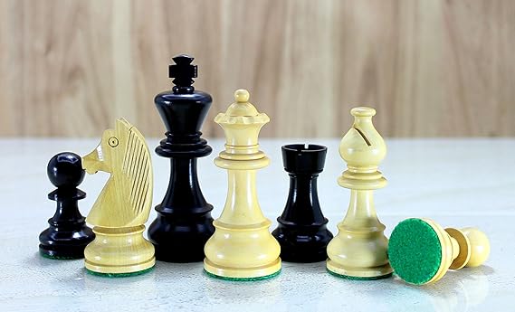 StonKraft 3.75 King Height-Collector Edition wooden Chessmen Coins Pieces Staunton Figure Figurine Pieces