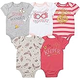 Harry Potter Baby Girls 5 Pack Bodysuits Newborn to Infant Sizes (Newborn - 24 Months)