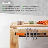 VonHaus Magnetic Tool Holders Set of 4 12 Inch Heavy Duty 10kg Capacity view 5