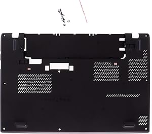 LeFix Bottom Base Cover Lower Case Shell with Screws Replacement Compatible with Lenovo ThinkPad X260(20F5 20F6) 01AW432 AP0ZK000100 SCB0K41880