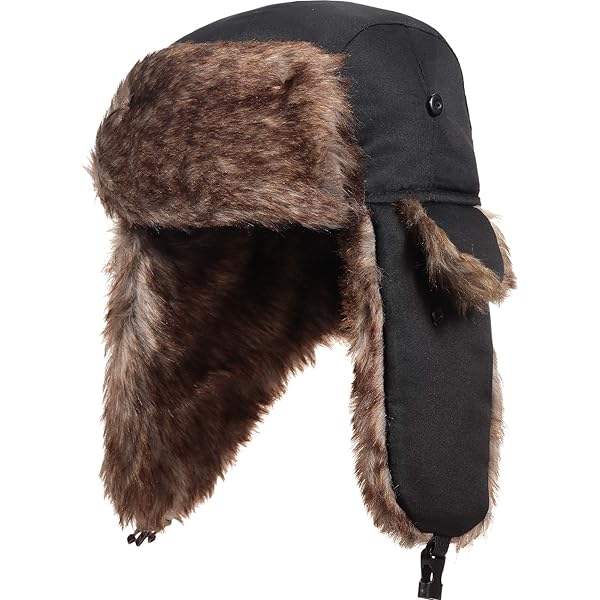 Gorro Desde Rusia, Ushanka Tradicional, Color Gris Y Tamano 56 (M