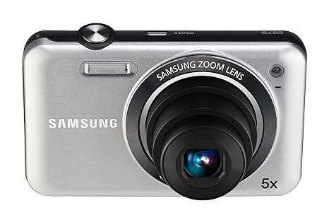Samsung ES75 Digitalkamera (14 Megapixel, 5-Fach Opt. Zoom, 6,85 cm (2,7 Zoll) Bildstabilisator) Silber