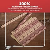 Kraft & Co Christmas Wrapping Paper 2 Pack 44.5cm x 25m Kraft Paper 100gsm view 6