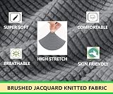 SAMSTEX 1 Seater Sofa Cover Stretch 1-Piece Light Grey view 4
