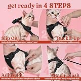 rabbitgoo Cat Harness and Lead Set Adjustable Escape Proof Reflective Purple S view 8