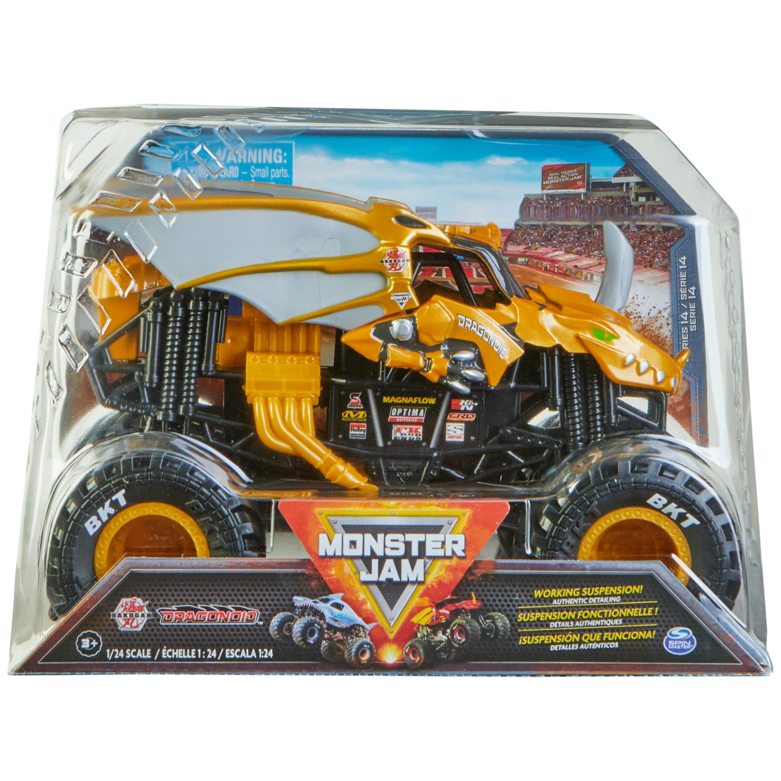 Monster Jam, Official Bakugan Dragonoid Monster Truck, Collector Die-Cast Vehicle, 1:24 Scale, Kids Toys for Boys Ages 3 and up โ image 1