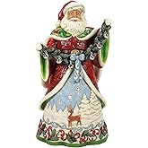 Enesco Jim Shore Heartwood Creek 3rd Annual Collector Edition Santa with Bells Figurine, 14.53 Inch, Multicolor