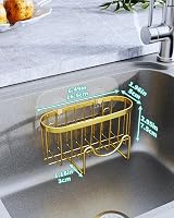 HapiRm Sink Caddy M-Shaped Sponge Holder Stainless Steel No Drilling 2 Adhesives view 5